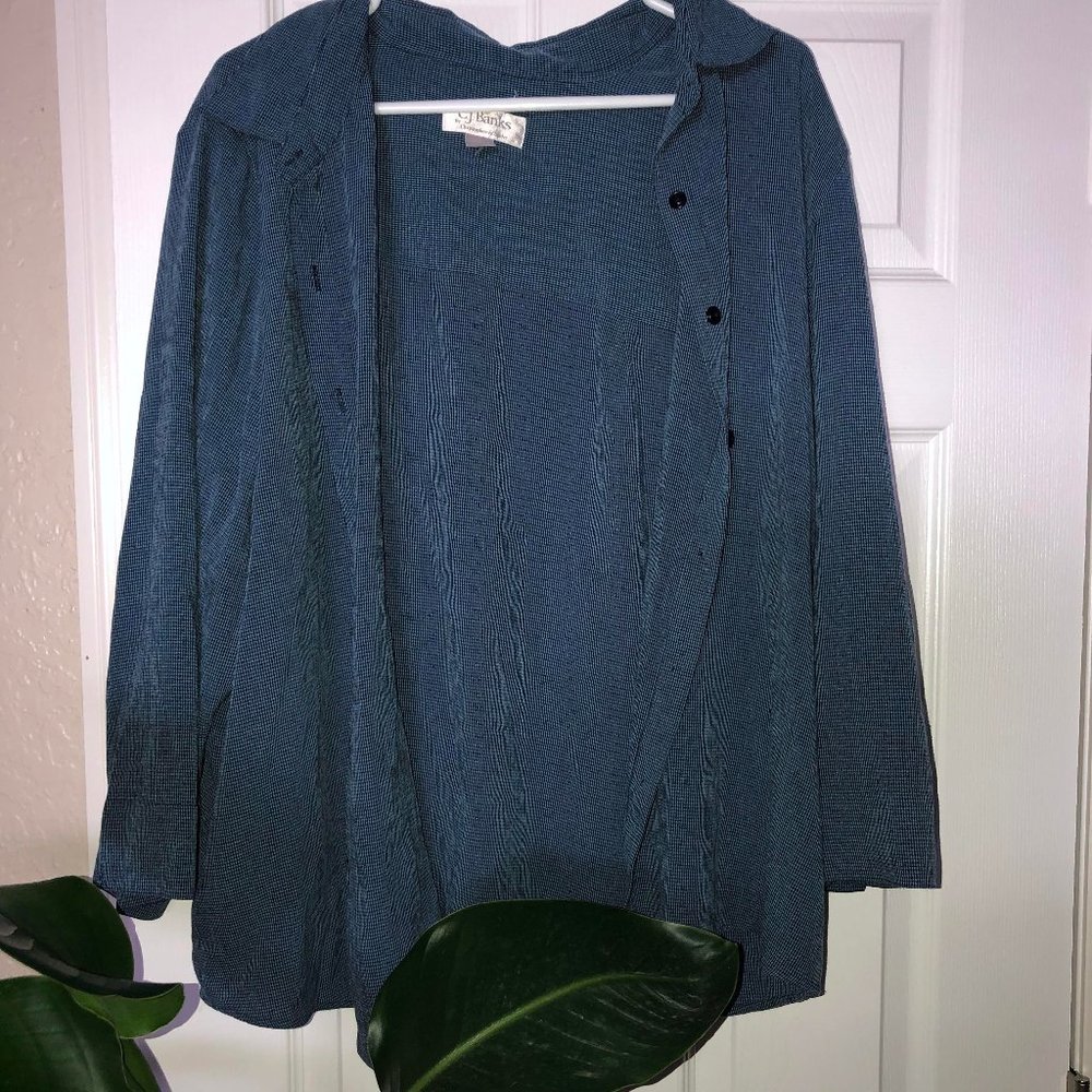 C.J. Banks Blue Button Down Shirt
